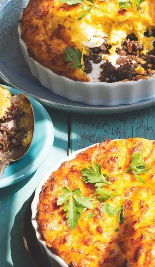 Chilský kukuřičný slaný koláč (Pastel de choclo)