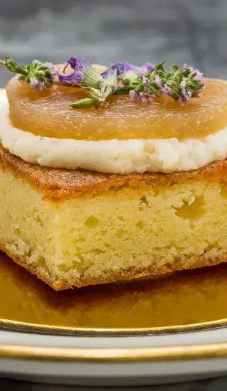 Rebarborový koláč s pudinkem