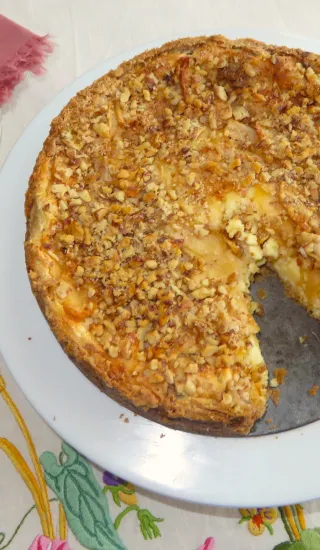 Jablečný cheesecake