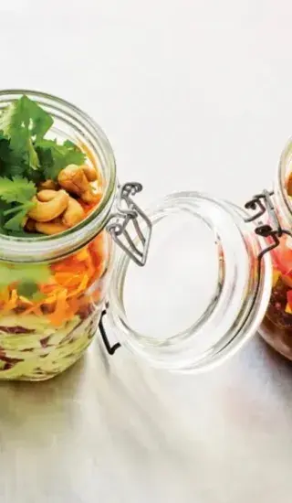 Saláty do skleničky