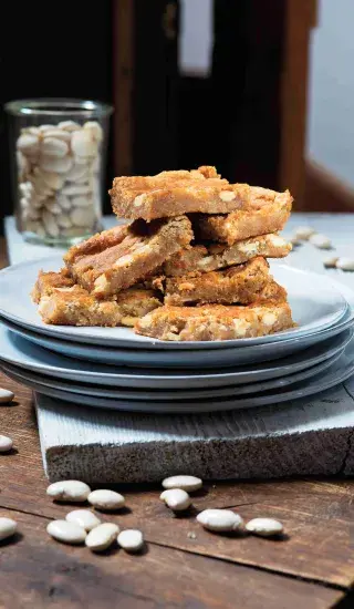 Blondies z bílých fazolí