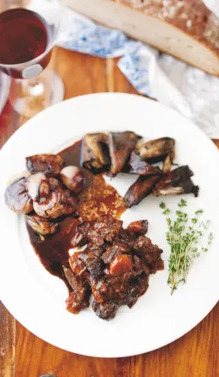 Boeuf bourguignon podle Julie Child