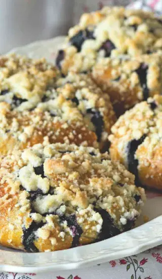 Borůvkové polské koláče