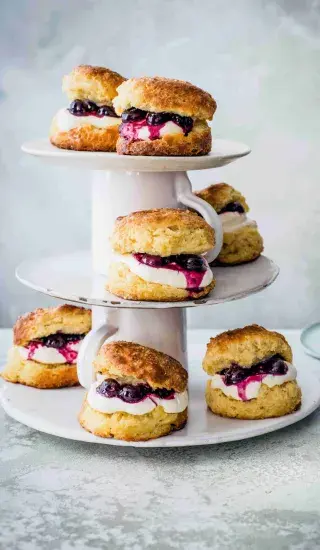 Borůvkové scones