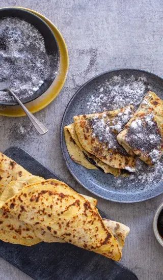 Bramborové placky s mákem a povidly