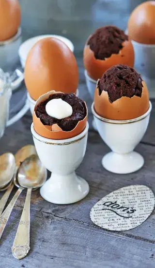 Brownies ve skořápkách