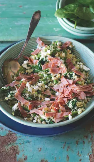 Bulgurové rizoto se šunkou