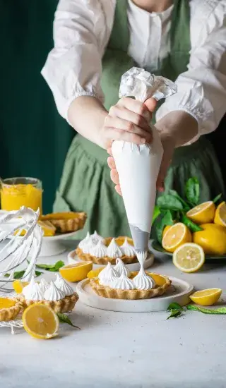 Citronové tartaletky á la meringue pie