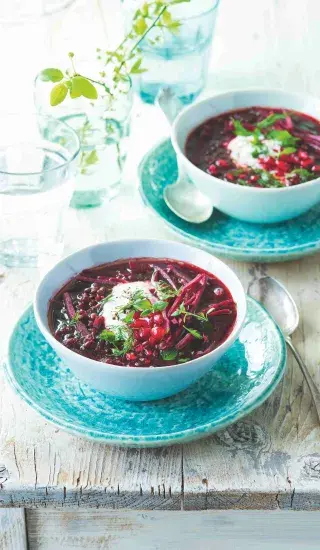 Čočkovo-řepná polévka