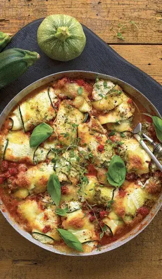 Cuketové involtini v rajčatové omáčce