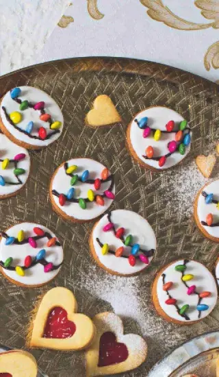 Cukroví „vánoční světýlka“