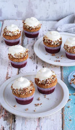 Cupcaky à la mrkvový dort