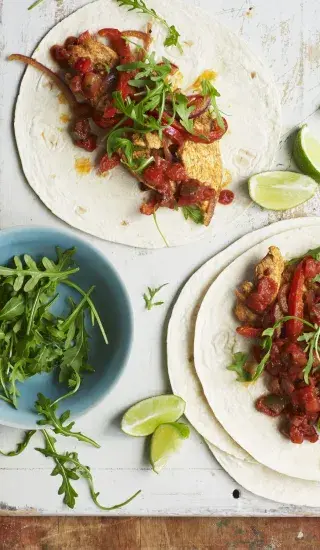 Jednoduché kuřecí fajitas