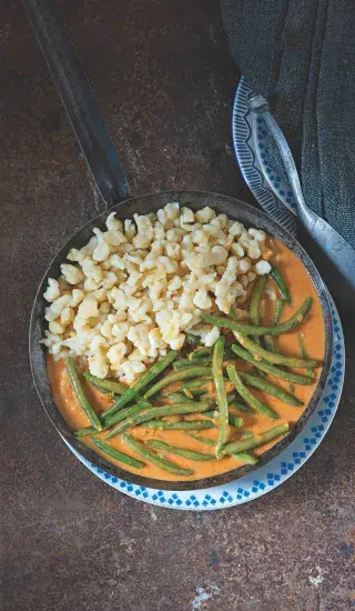 Fazolkový paprikáš & halušky