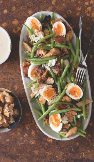 Fazolkový salát à la Caesar