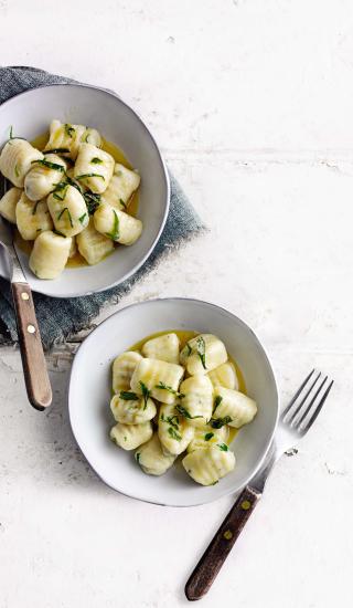 Gnocchi s ricottou a estragonem