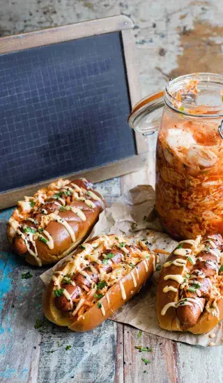 Hot dog s kimči