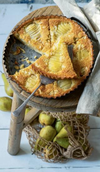 Hruškový koláč s frangipane