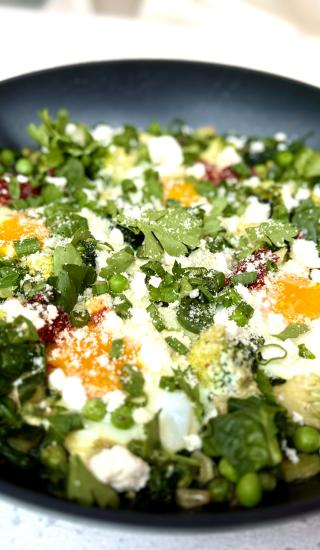 Zelená shakshuka