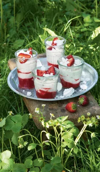 Jahodové skleničky