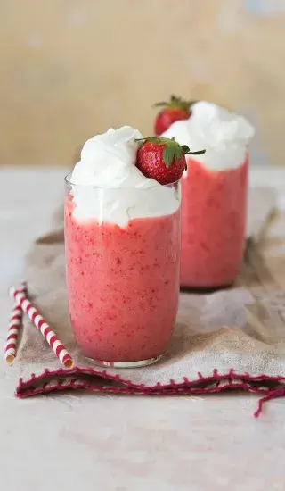 Jahodovo-banánový koktejl