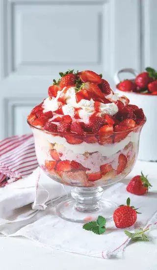 Jahodový trifle