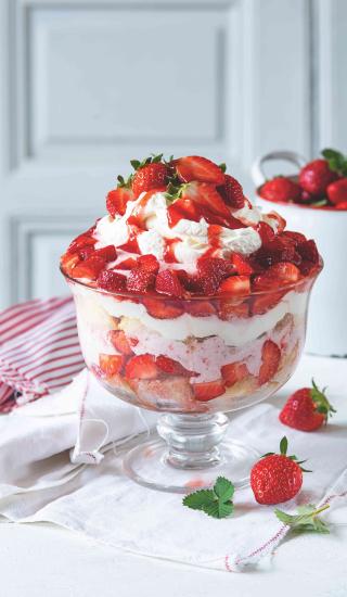 Jahodový trifle