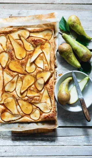 Jednoduchý hruškový koláč