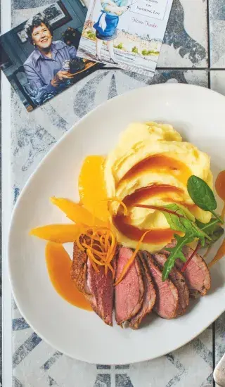 Kachní prsa na pomerančích