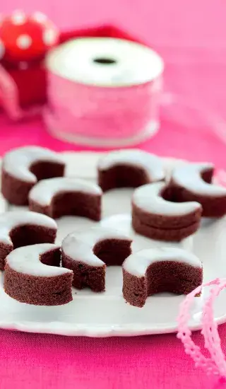 Kakaové půlměsíčky