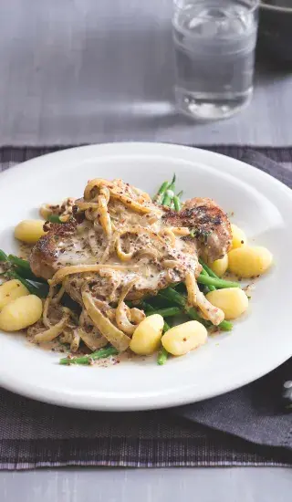 Kotlety s hořčičnou omáčkou