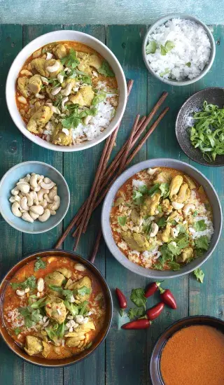 Kuřecí kari s kokosovým mlékem