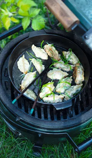 Lososové potstickers