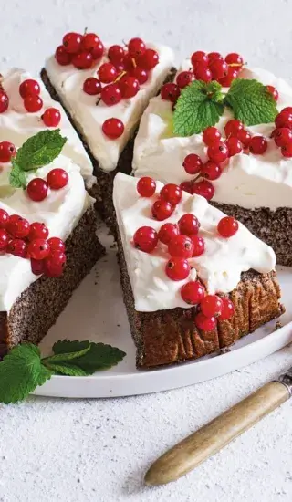 Makový koláč s tvarohem