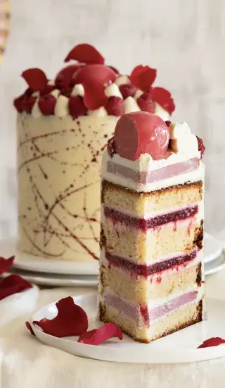 Malinovo-citronový dort