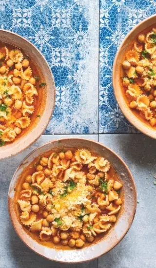 Těstoviny s cizrnou