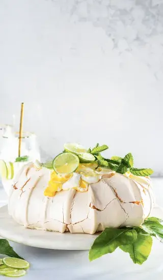Mojito pavlova