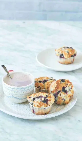 Muffiny s černým rybízem