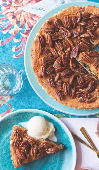 Ořechový koláč s koňakem