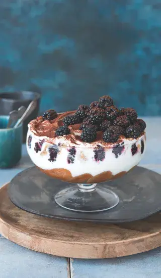 Ostružinové skyramisu