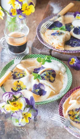 Palačinky s maceškami