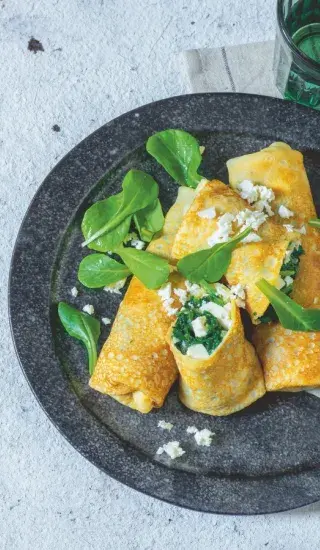 Palačinky se špenátem