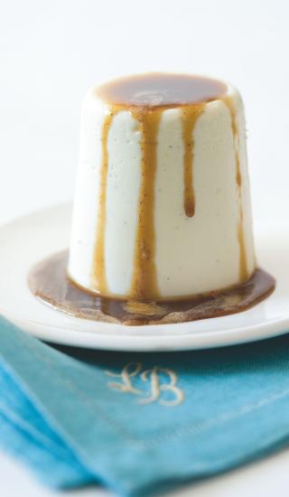 Panna cotta s kávovým sirupem