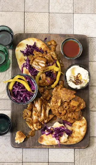 Pečená šawarma se zelím