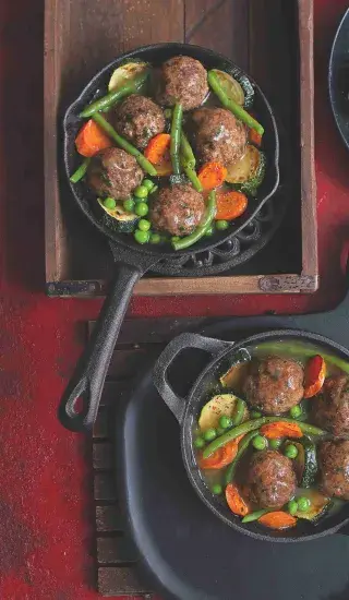 Pečené kuličky se zeleninou