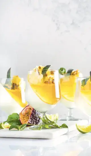 Piña Colada panna cotta