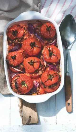 Plněná rajčata po řecku