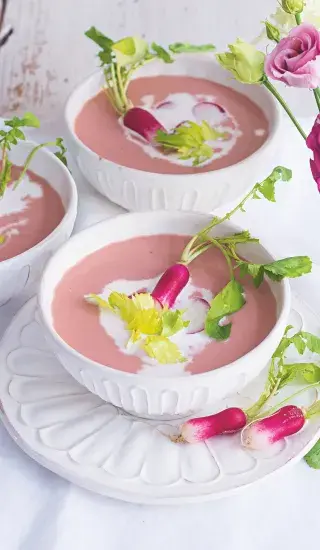 Ředkvičková krémová polévka