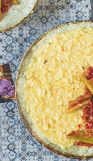 Rizoto s řapíkatým celerem a pancettou