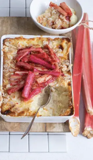 Rýžový nákyp s rebarborou